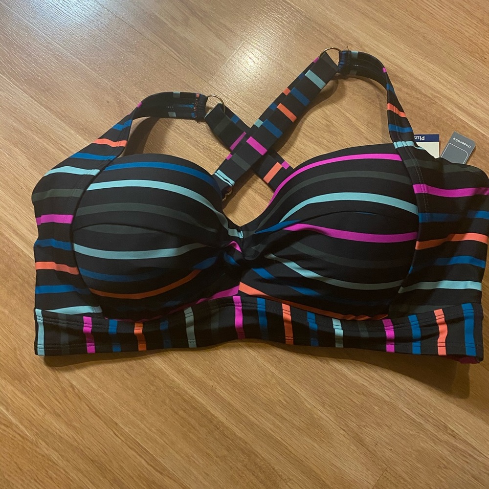 Striped Swimsuit Top